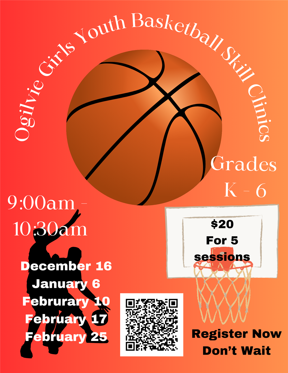 Youth Girls Basketball Skills Clinics